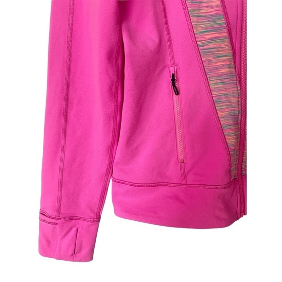 IVIVVA (Girls Lululemon) Perfect Your Practice Hot Pink Barbiecore Zip Up Jacket - Picture 5 of 6